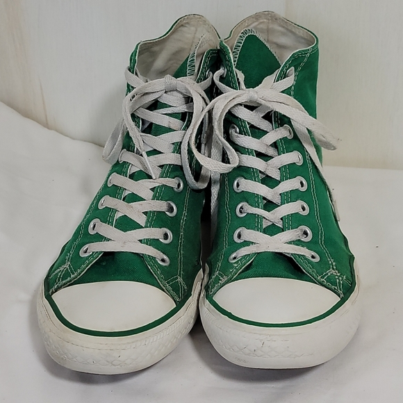 Green Converse High Tops, Size 11 - Picture 2 of 9